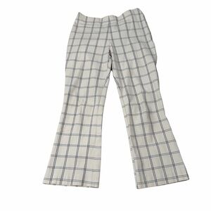 A New Day Plaid High Rise Wide Leg Cropped Pants